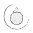 Water droplet icon encircled by a partial circular progress ring, suggesting a progress or status indicator
